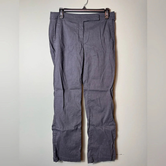 Eileen Fisher Petite Women’s Black Straight Leg Pant Size 6P Linen Blend - Picture 1 of 7